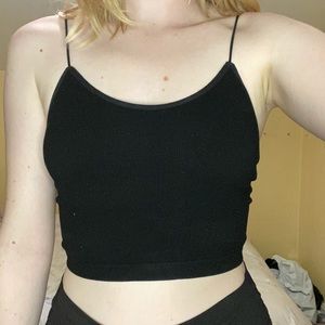 PAIR black & white tank top cami